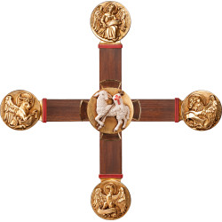 Cruz con Evangelistas y Cordero Pascual